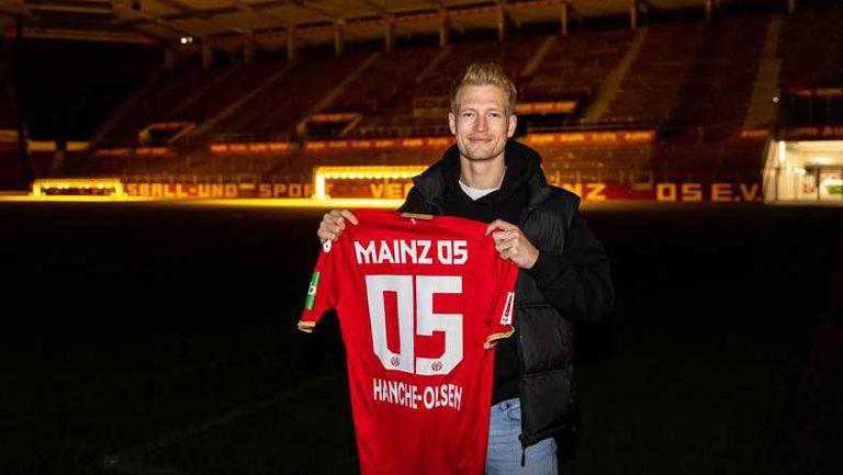 Германският Майнц 05 обяви трансфера на защитника Андреас Ханхе Олсен Норвежкият