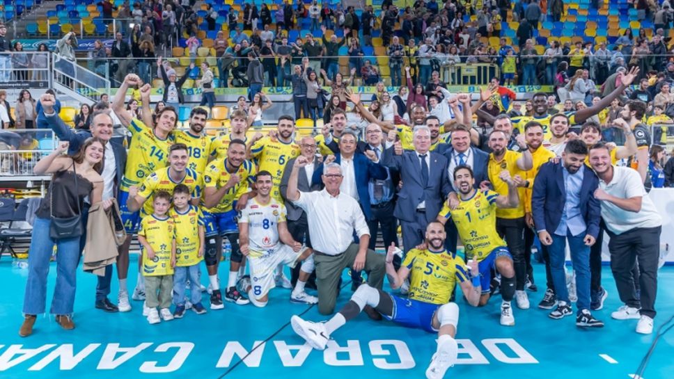 Добромир Димитров и Лас Палмас обърнаха Берлин РВ и остават в битка за 1/4- финал в ШЛ