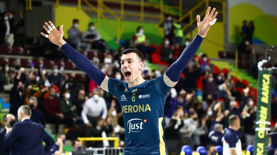 Аспарух Аспарухов с 11 точки! Лубе удари Верона, Иван Зайцев заби 26 точки 🏐