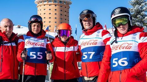 Михаил Якимов пети в гигантския слалом на Световните зимни игри на Спешъл Олимпикс в Торино