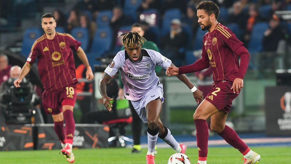 Отборите на Атлетик Билбао и Рома играят при резултат 0 0