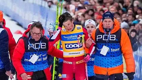 Легендата Йоханес Клаебо е със сътресение на мозъка след падането в Драмен