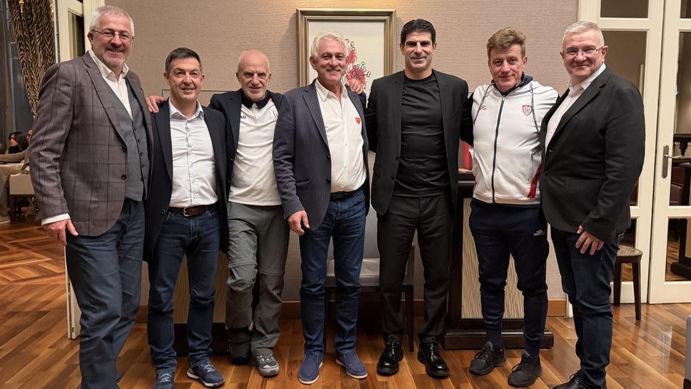 Георги Иванов обсъди проблемите на детско-юношеския футбол с шефа на Академията на Каляри