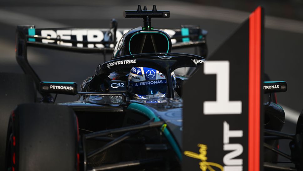 Джордж Ръсел не остави шанс на конкурентите си в квалификацията за спринта в Китай