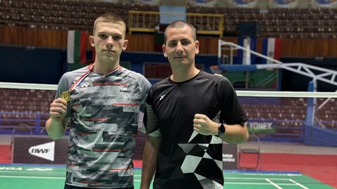 Теодор Митев и Денис Маринов с бронз на двойки на турнир по бадминтон в Хавана