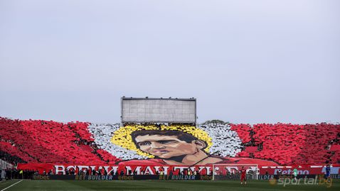 Сектор "Г" с впечатляваща хореография за легендарния Димитър Пенев