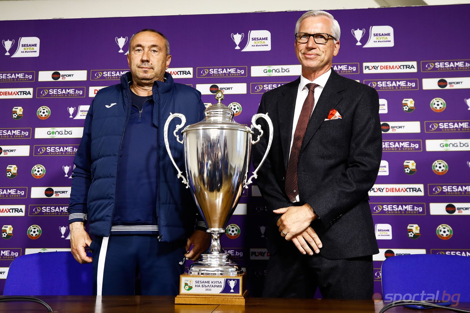 Алан Пардю и Станимир Стоилов споделят плановете си преди финала за Купата