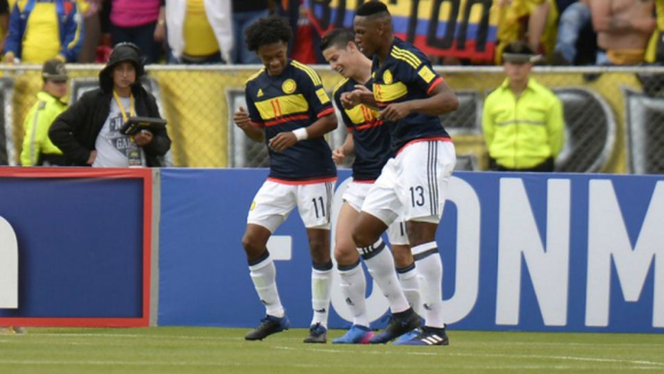 Хамес поведе Колумбия към безценна победа (видео)