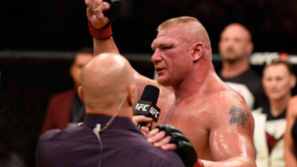 Брок Леснар се завърна с победа в UFC