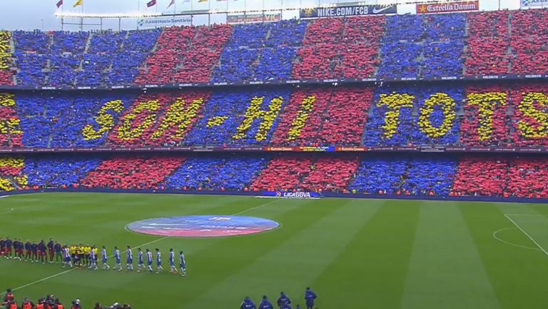 Хореографията на Барселона срещу Еспаньол