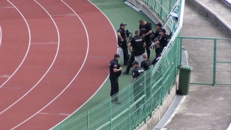 Засилено полицейско присъствие на Берое - Левски