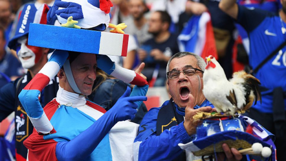 Луда радост за френските фенове след гола на Димитри Пайе