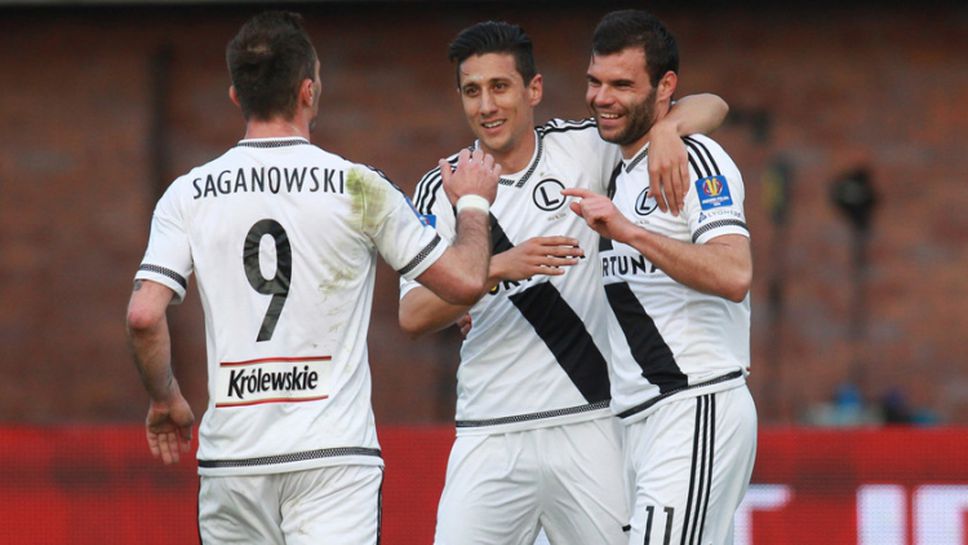 Мишо Александров с 2 гола при разгромна победа на Легия