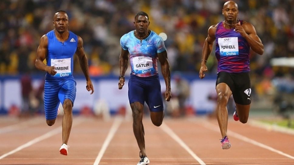 Южноафриканец победи звездите на 100 метра в Катар