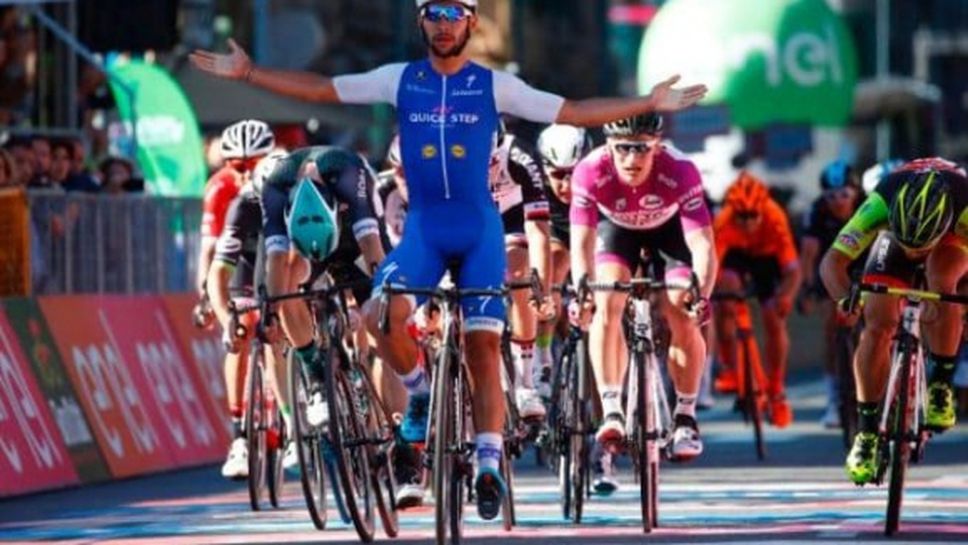 Колумбиецът Фернандо Гавирия  с втора етапна победа в Джирото (видео + снимки)