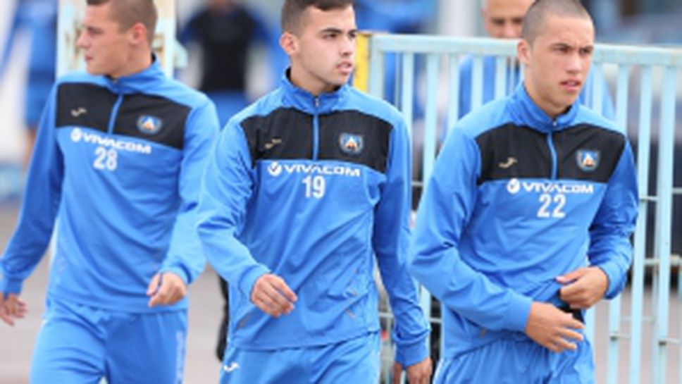 Левски тренират преди мача за купата