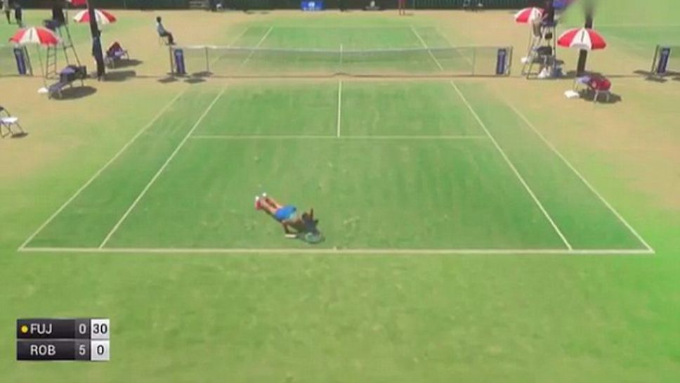 Вижте какво прави на корта тази японска тенисистка (видео)