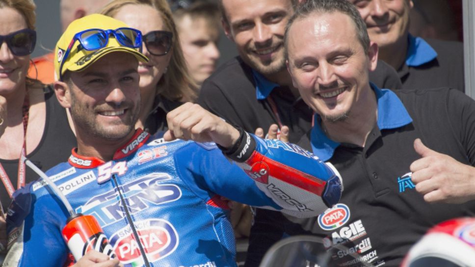 Ветеранът Пазини с емоционален успех на "Муджело" в Moto2