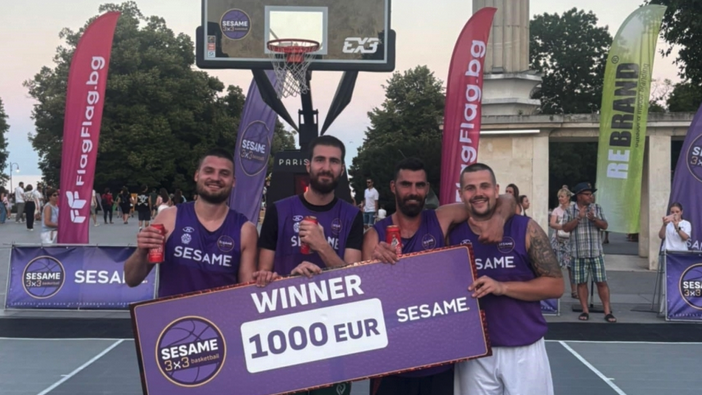 Български тим стана първи на Sesame 3x3 Basketball Summer Tour 2025 във Варна