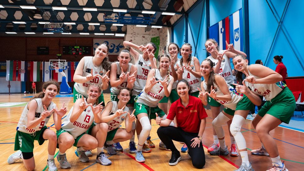 Момичетата U14 се пребориха за победата в последния си мач на Словения Бол