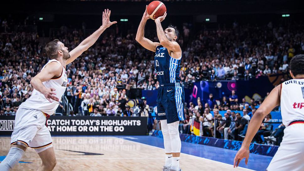 Изумителен кош на Слукас „подлуди“ гръцките фенове на ЕвроБаскет 2022