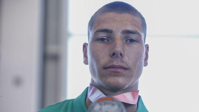 Сребърният медалист в скока на височина на Световното първенство по