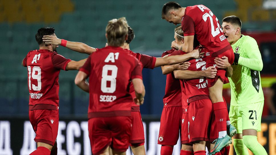 Защитникът на ЦСКАЛумбард Делова който откри резултата срещу Септември София