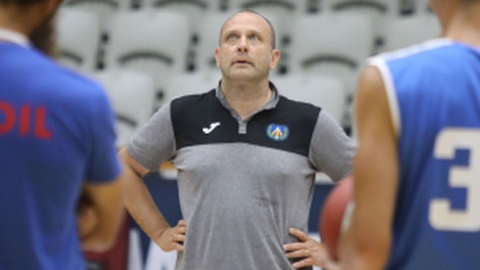 Тренировка на БК Левски Лукойл