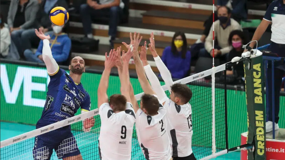 Казийски беше избран за играч на мача при победата на Тренто над Верона