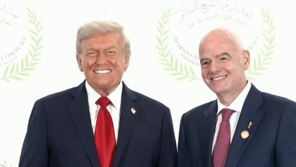 Джани Инфантино присъства на церемонията по прекратяване на огъня в Газа