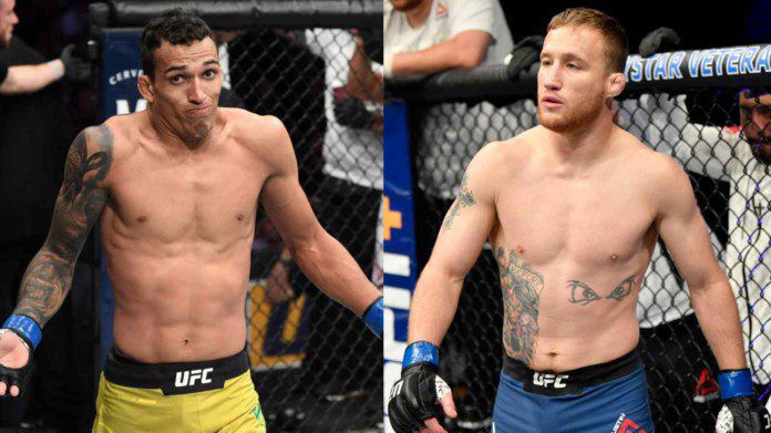 Джъстин Гейджи и Чарлз Оливейра лице в лице