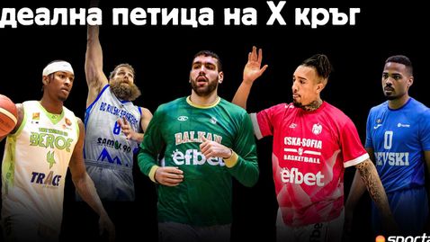  Идеална петица на X кръг в НБЛ 
