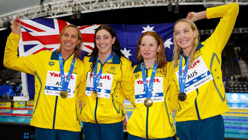 Два световни рекорда в щафетите в първия ден на Световното първенство в малък басейн