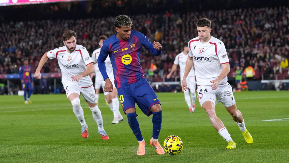 Барселона 0:0 Осасуна, натискът на домакините продължава