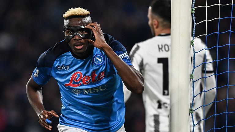 Нападателят на Наполи Виктор Осимен бе доволен от победата над