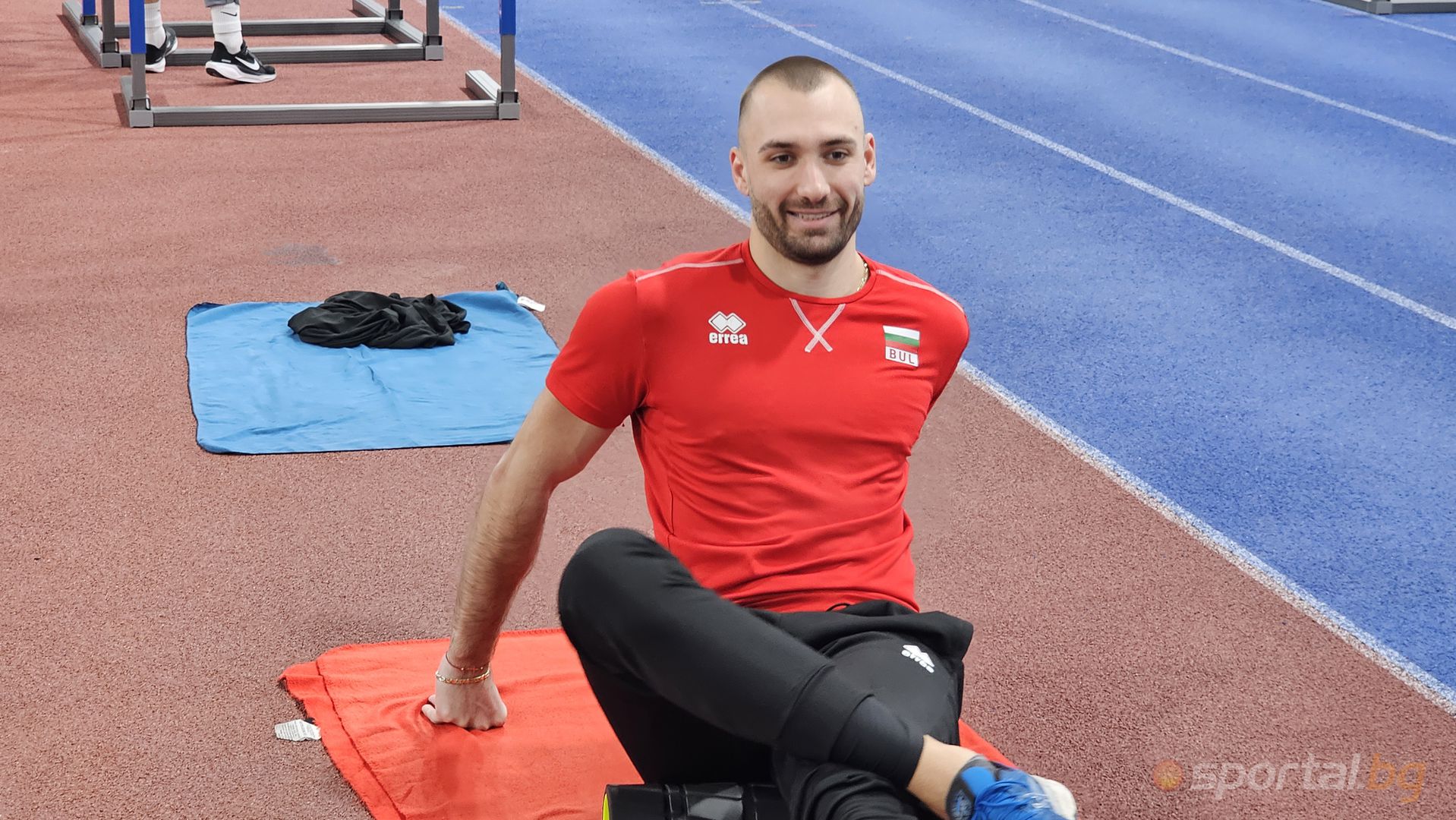 Тренировка на българските атлети преди Балканиадата в Белград