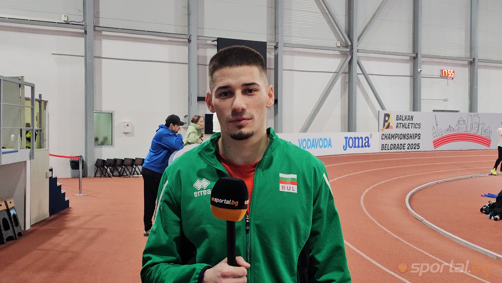 Тренировка на българските атлети преди Балканиадата в Белград