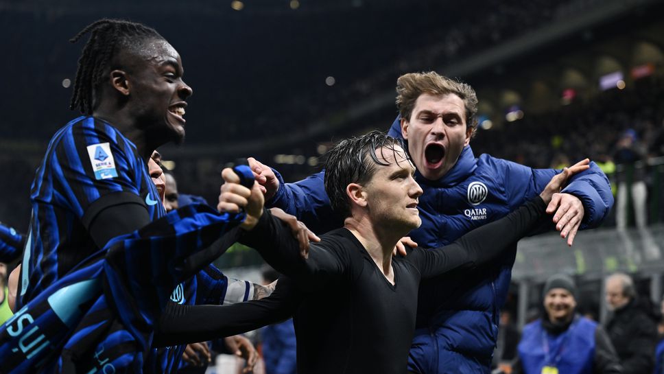 Късен гол зарадва Интер срещу 10 от Ювентус в поредното зрелищно Дерби на Италия