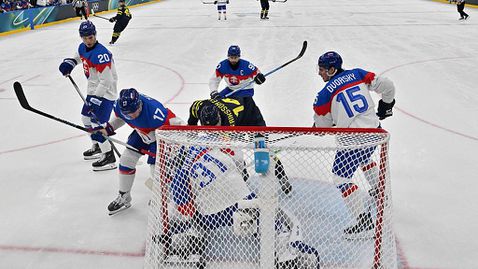 Словакия загуби от Швеция на олимпийския хокеен турнир