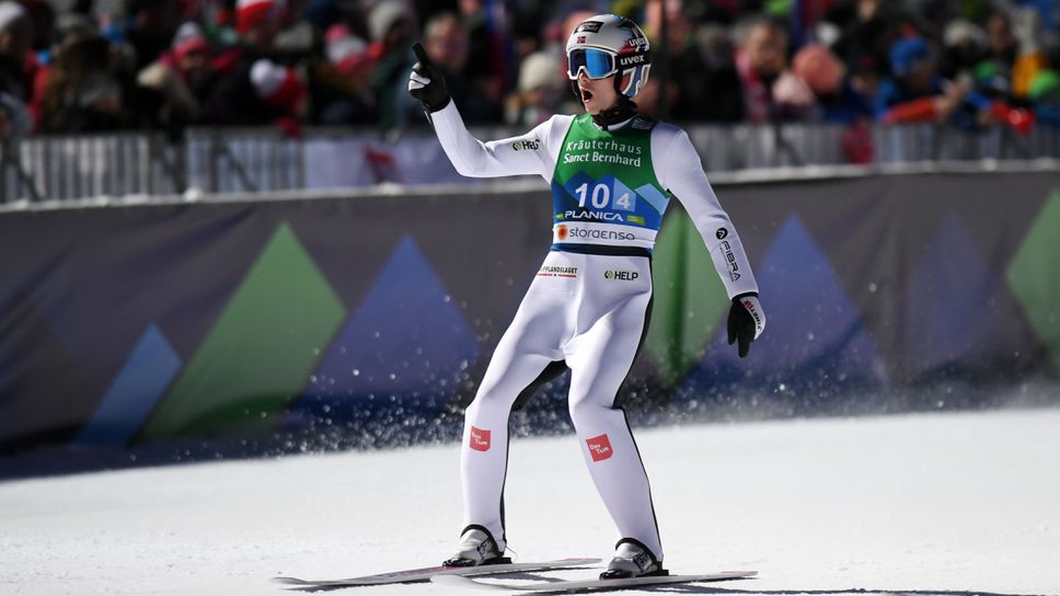 Халвор Гранеруд спечели старта за Световната купа в ски-скока в Лилехамер