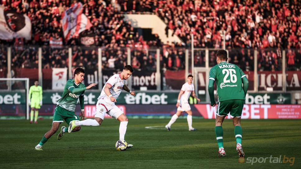 Лудогорец 0:0 ЦСКА, "червените" като по чудо не откриха резултата