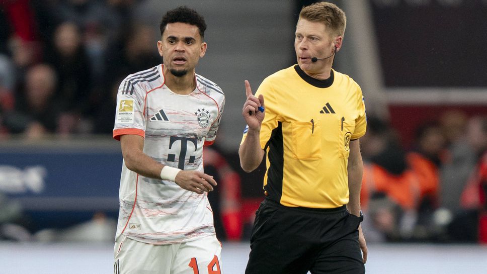 Съдията на Леверкузен – Байерн призна, че е сбъркал с червения картон на Луис Диас