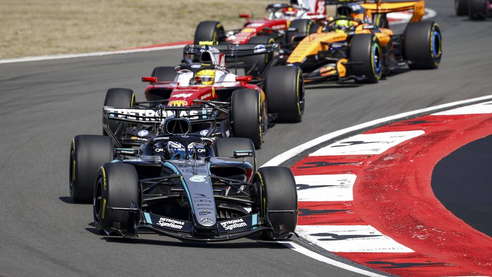 Ръсел се пребори с дуото на Ферари и триумфира в спринта в Китай
