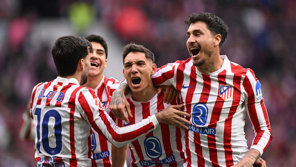 Страшен гол и червен картон за пипане на мъжко достойнство помогнаха на Атлетико