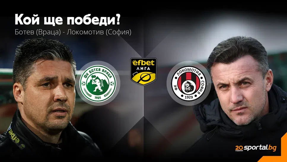 Съставите на Ботев (Враца) и Локомотив (София), домакините стартират с 11 българи