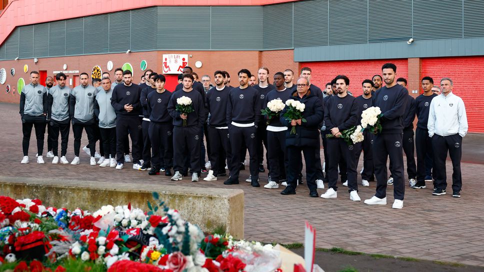 ПСЖ почете паметта на Жота и брат му преди гостуването си на „Анфийлд“