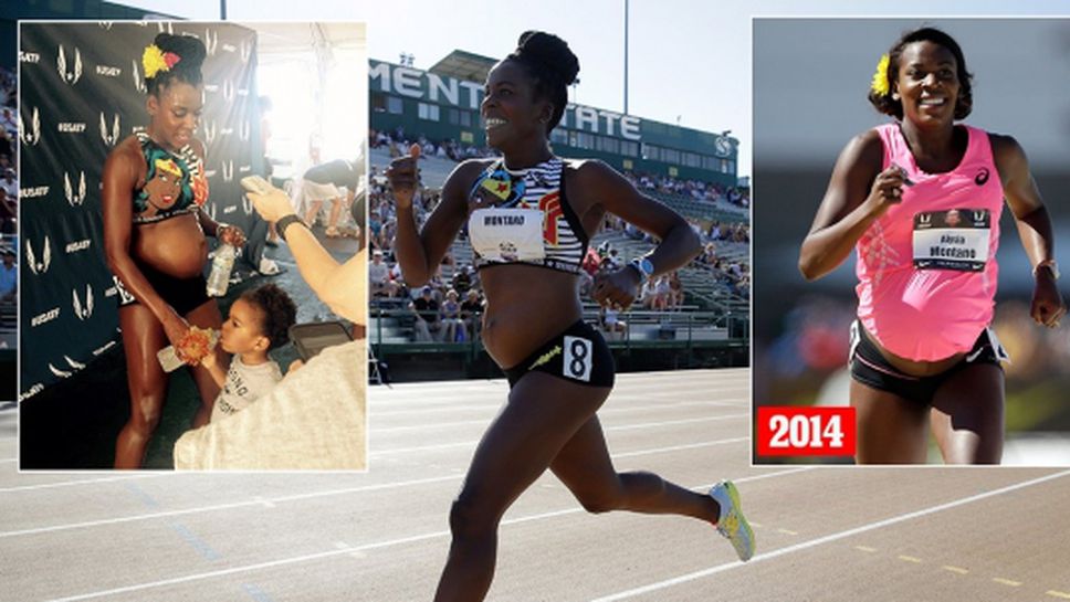 Алисия Монтано отново бяга 800 метра бременна