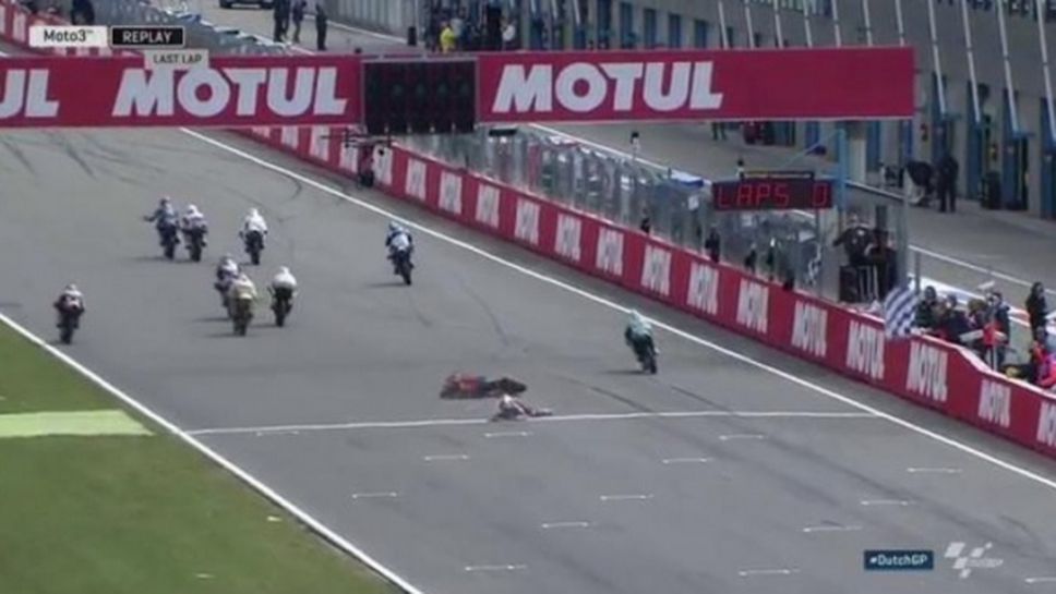 Канет с втора победа в Moto3, сърцераздирателно падане за Бо Бендшнайдер (видео)