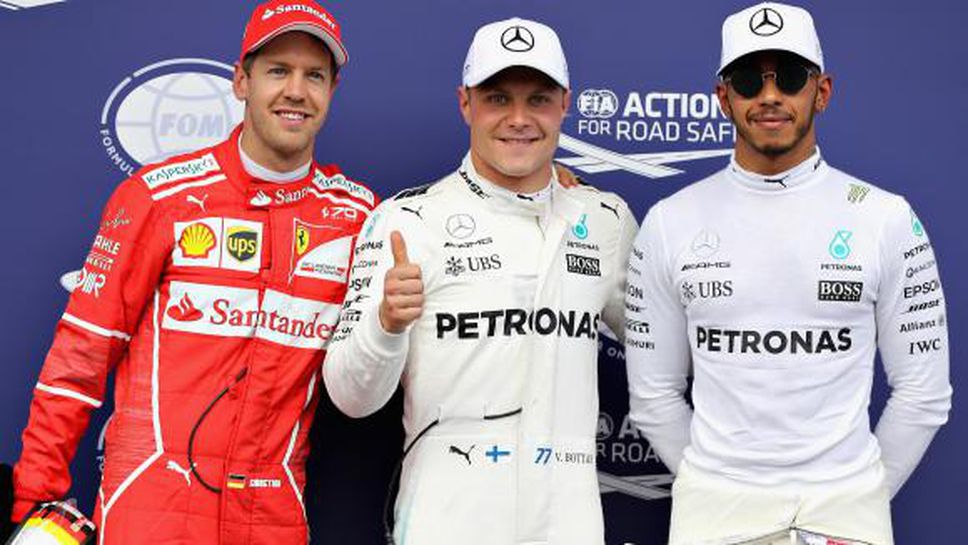 Ботас спря Фетел, Хамилтън стартира осми в Гран При на Австрия