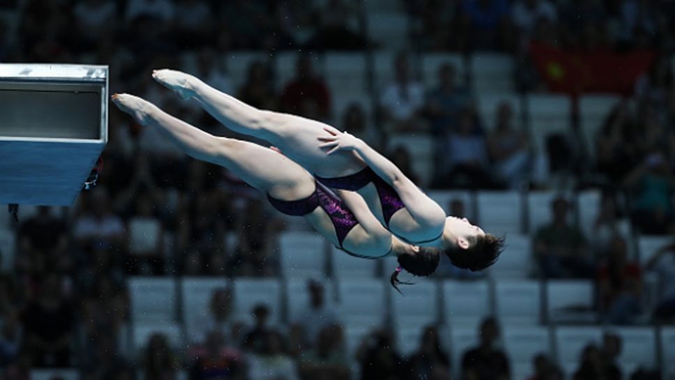 Китайки спечелиха титлата в синхронните скокове от 10 метра на Световното първенство по плувни спортове